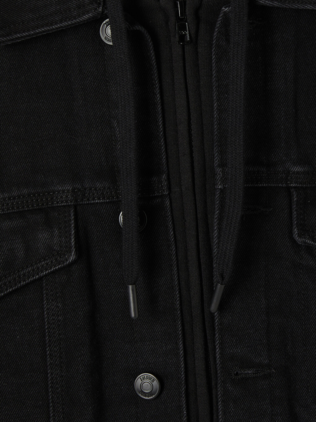 Regular Fit Hooded Men's Jean Jacket-7