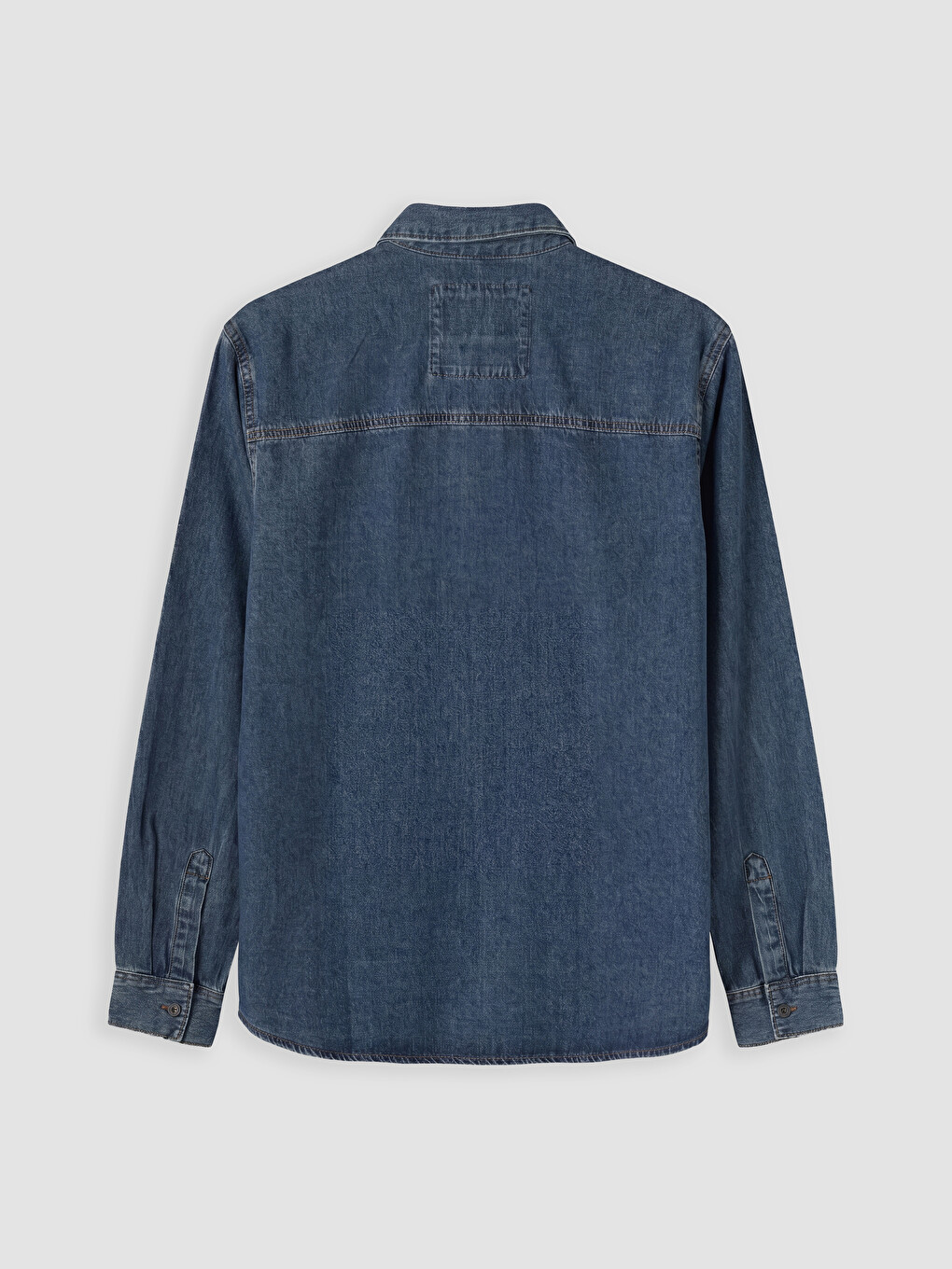 Man Indigo Denim Shirt-5