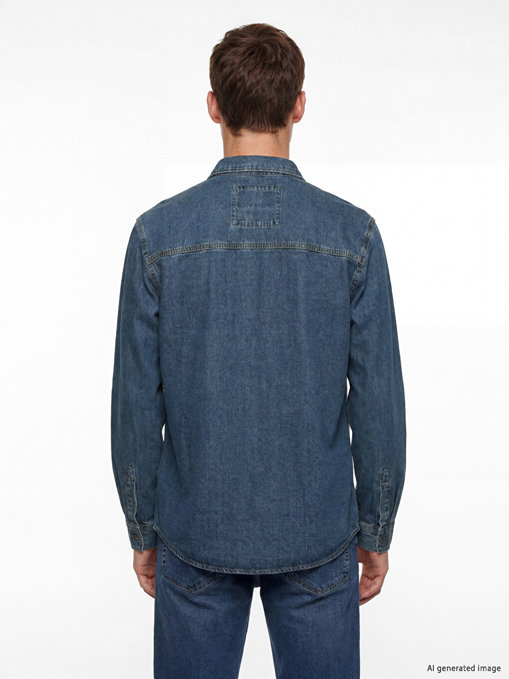 Man Indigo Denim Shirt-3