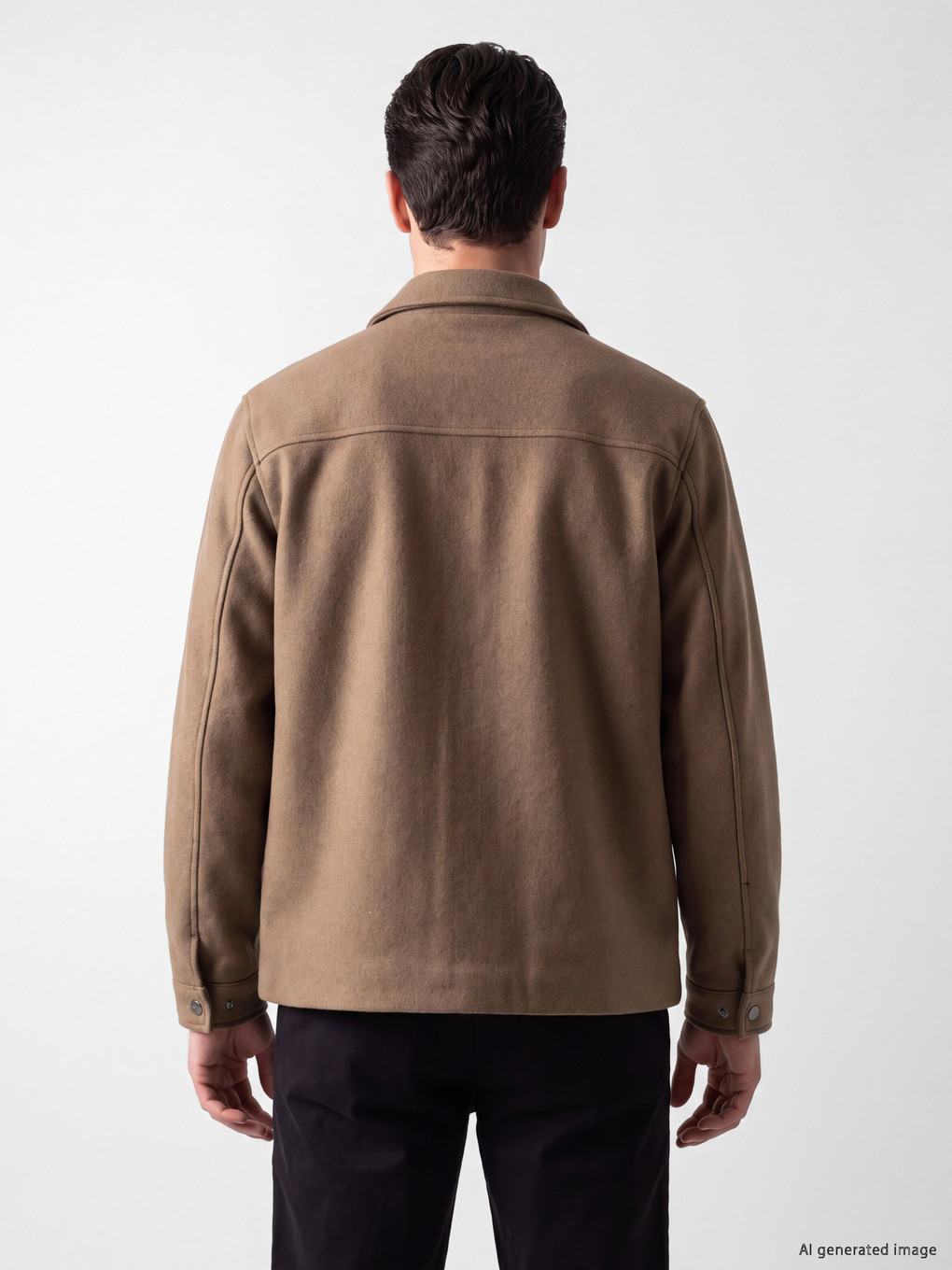 Bej Regular Fit Erkek Mont-3