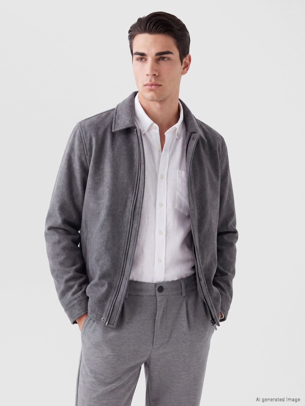 Man Anthracite Puffer Coat