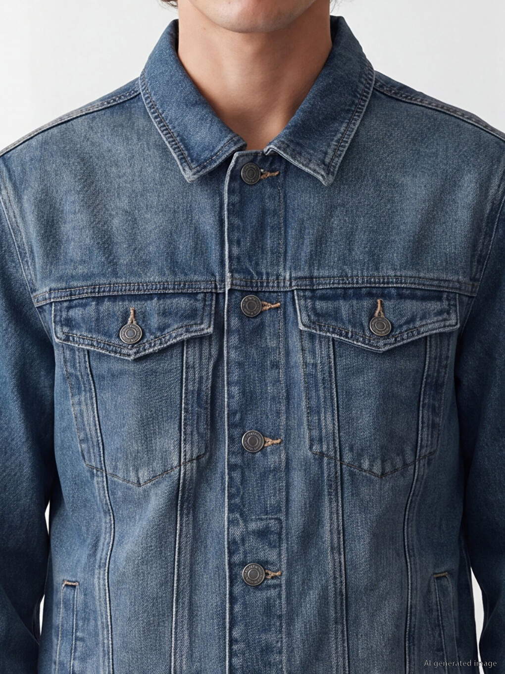 Man Indigo Denim Jacket-2