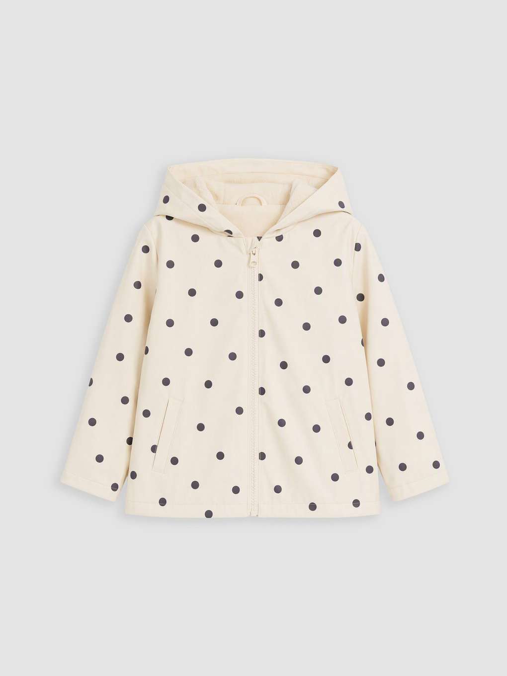 Water Repellent Hooded Girls' Raincoat