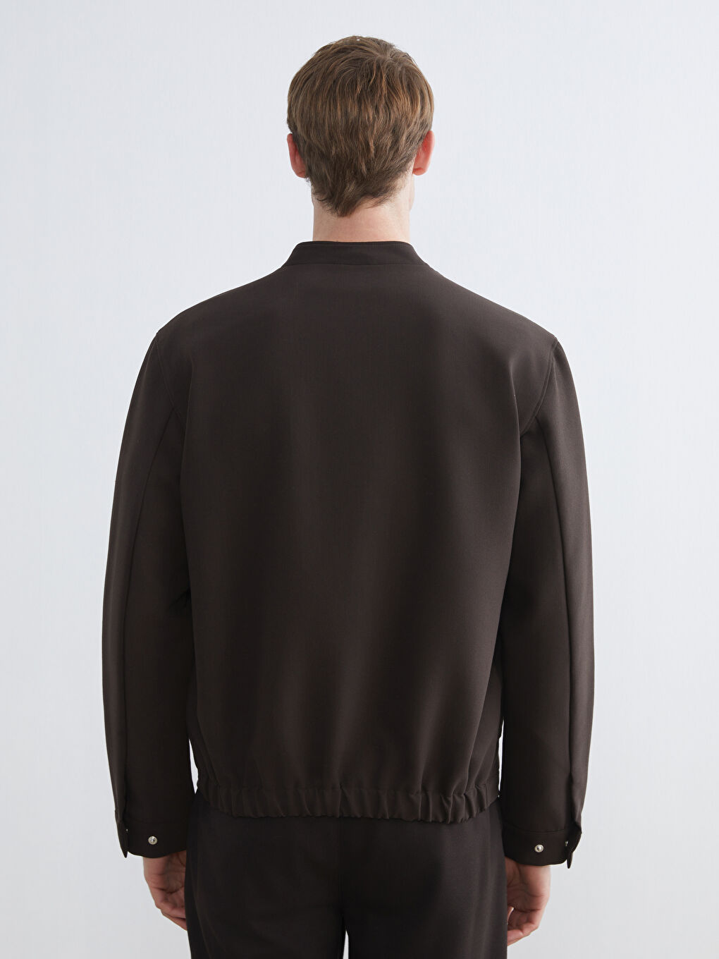 Kahverengi Standart Kalıp Erkek Mont-4