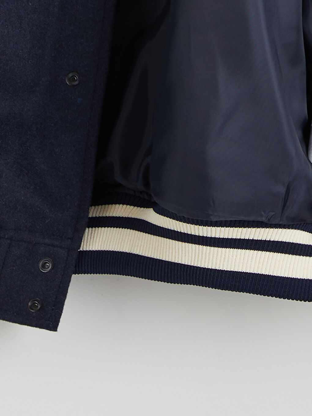 Lacivert Standart Kalıp Erkek Kaşe Kolej Ceket-6