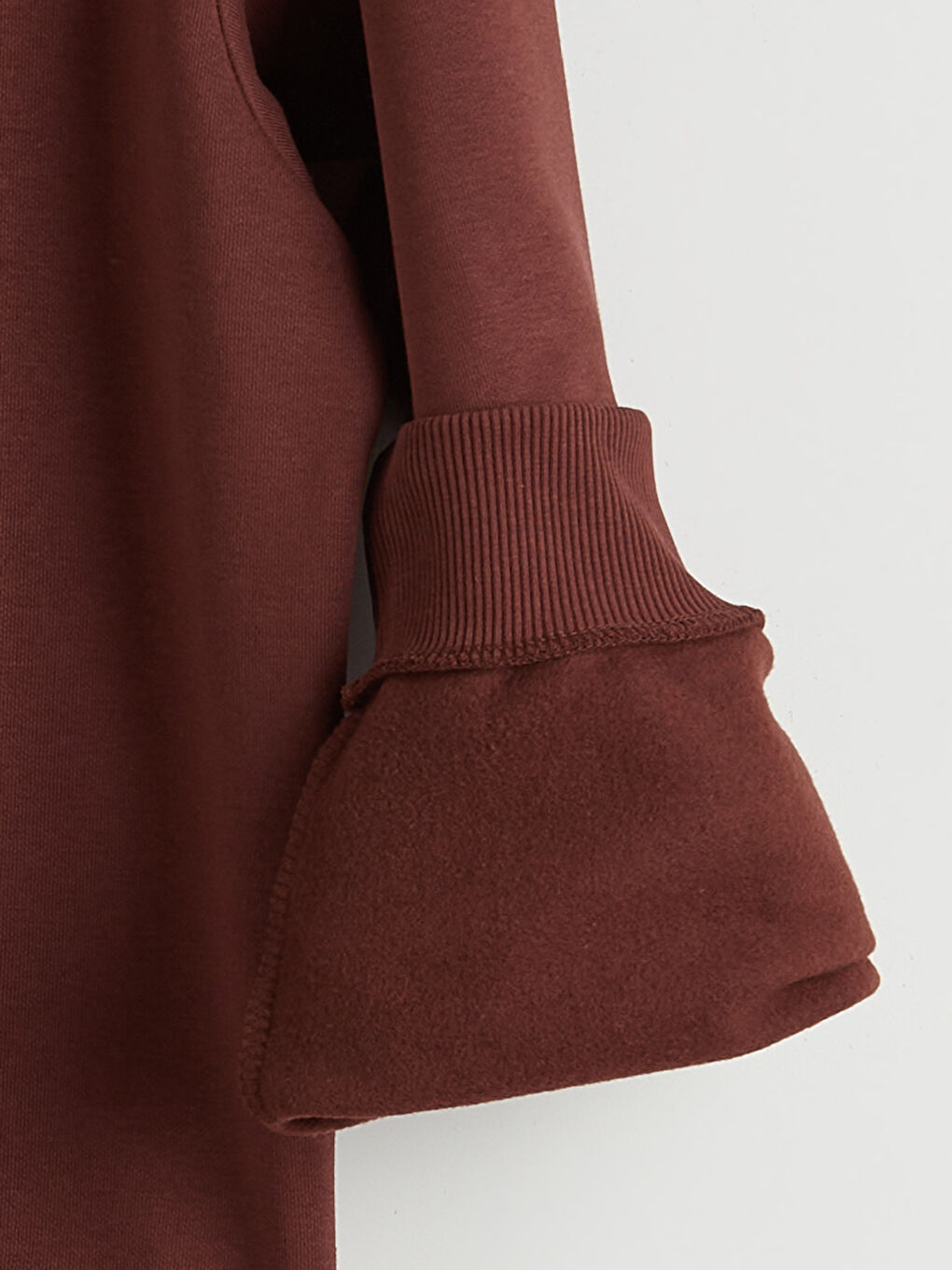 Kahverengi Kanguru Cepli Erkek Kalın Hoodie-5