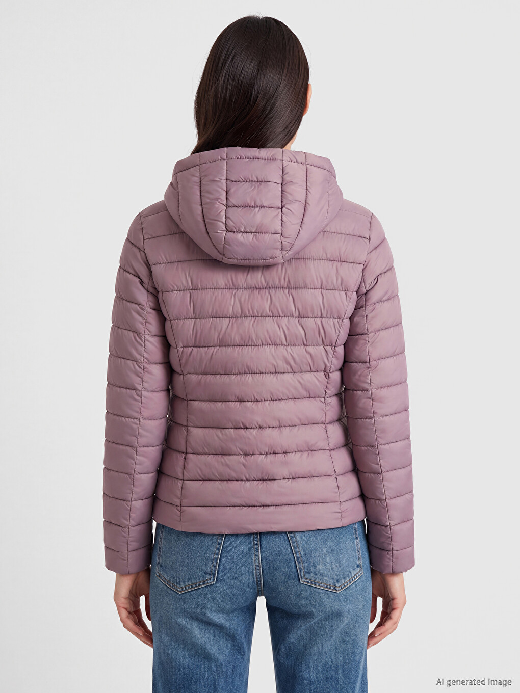 Hooded Women's Puffer Coat-4