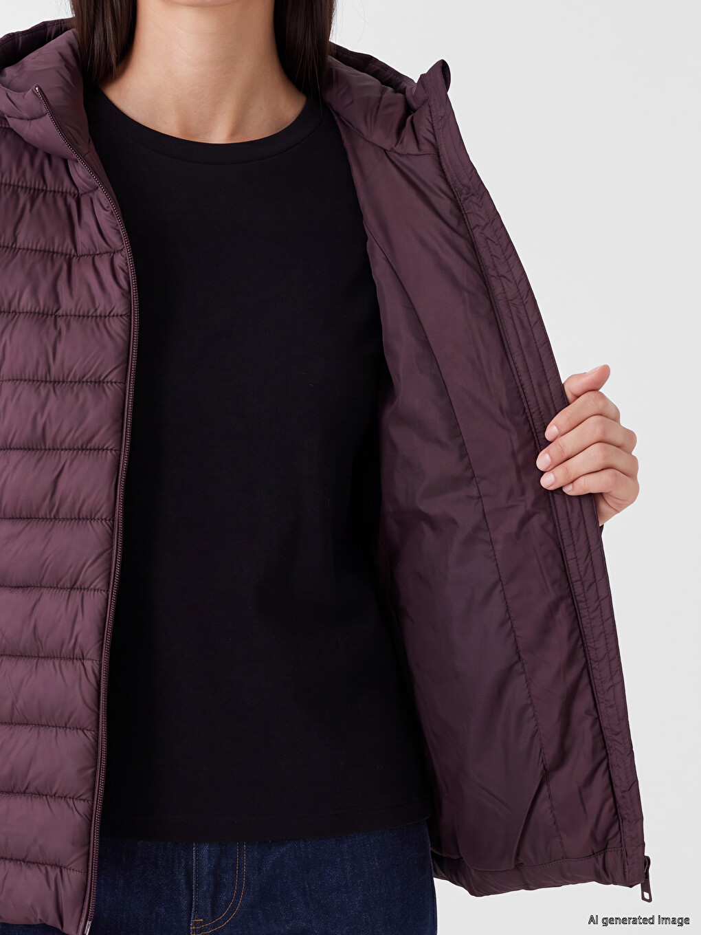Hooded Women's Puffer Coat-3