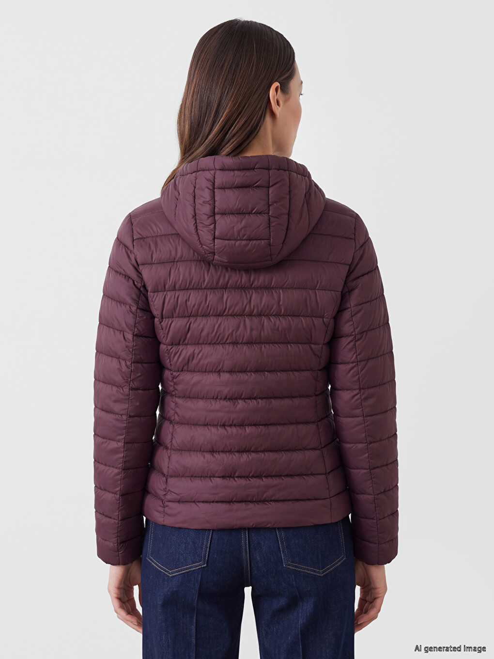 Hooded Women's Puffer Coat-4