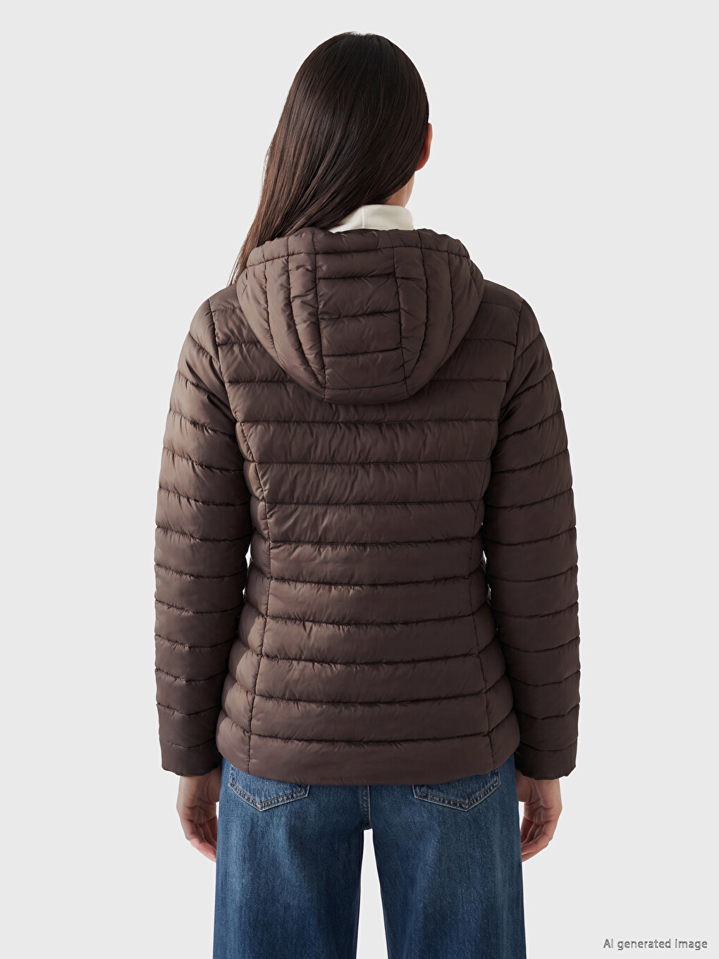 Hooded Women's Puffer Coat-2