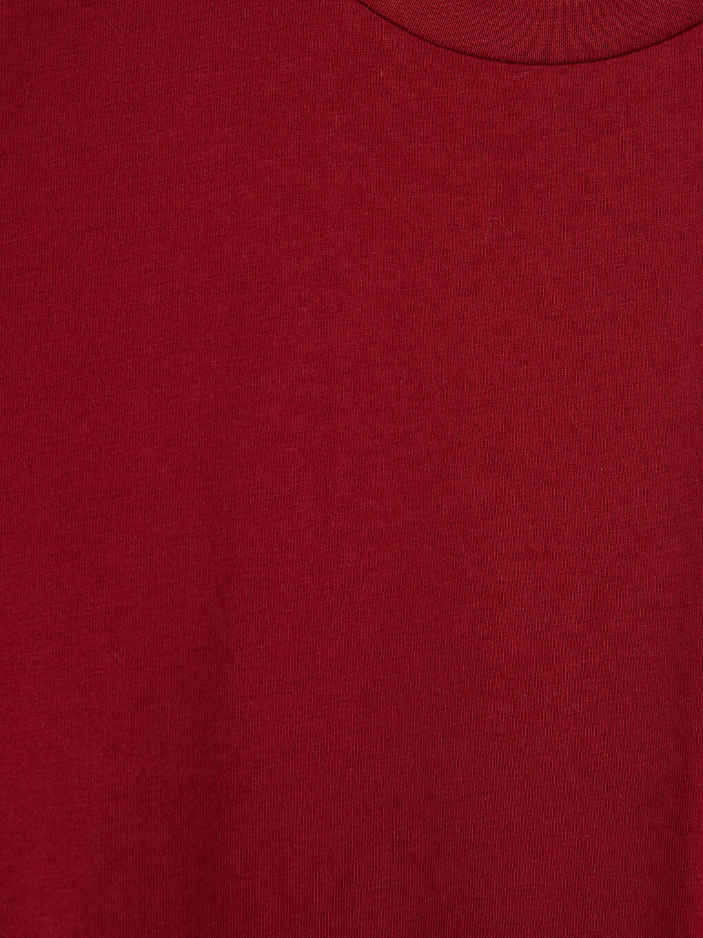 Bordo Bisiklet Yaka Kız Çocuk Tişört-2