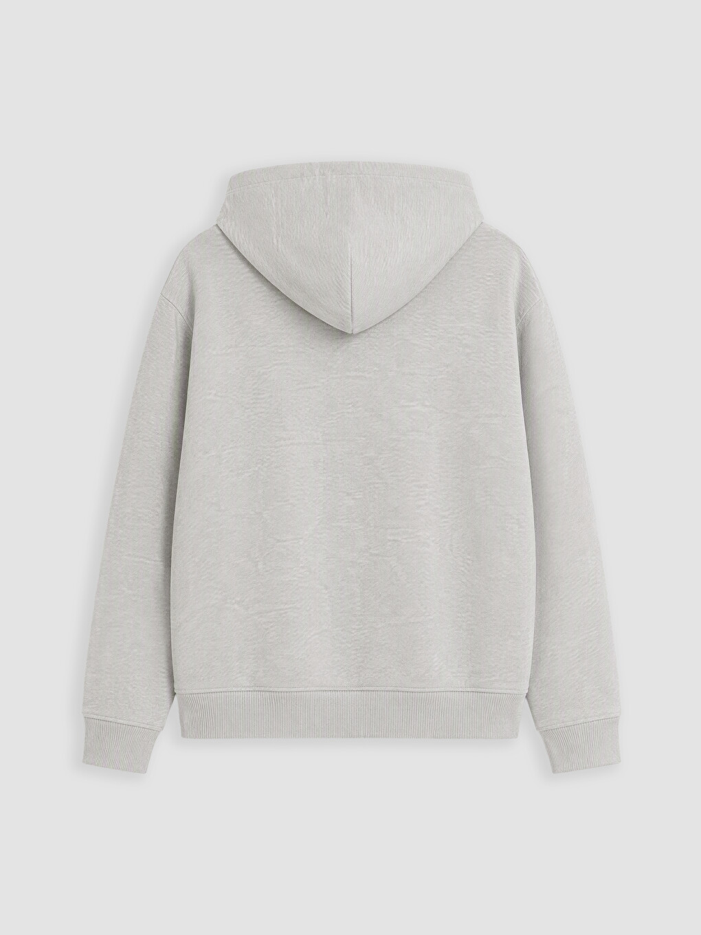 Gri Kapüşonlu Kalın Kız Çocuk Fermuarlı Sweatshirt-3