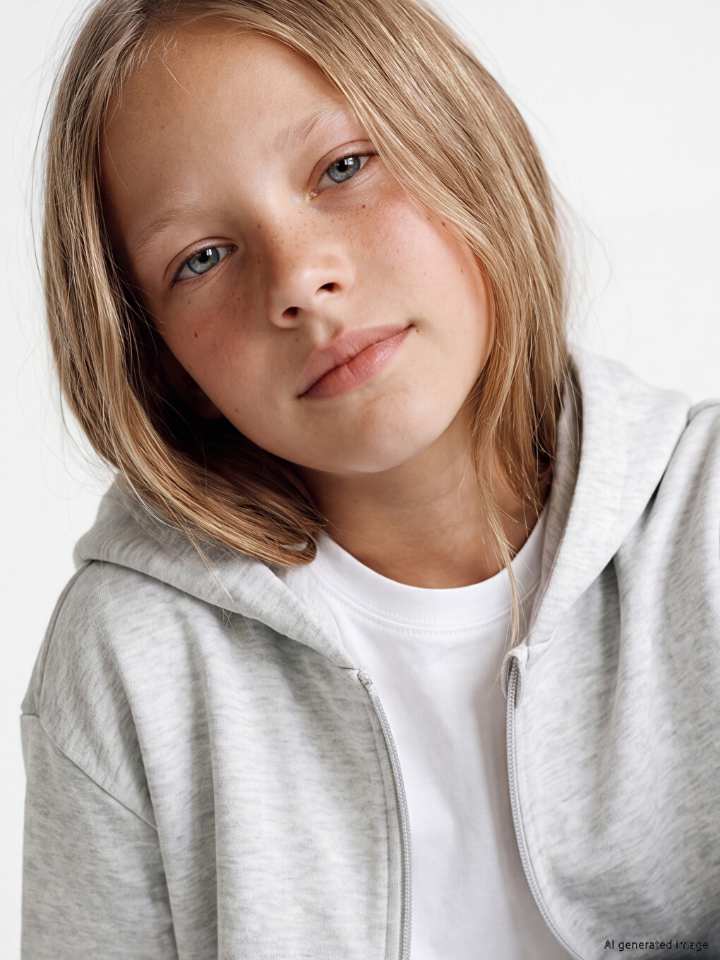 Hooded Girls' Tracksuit Set-1
