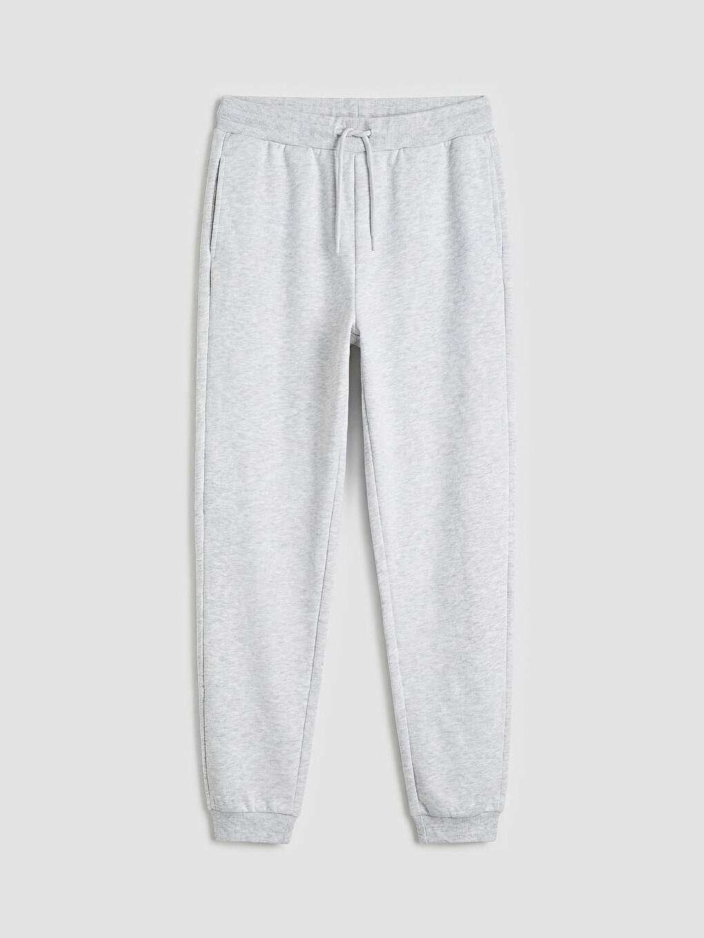 Gri Kız Çocuk Beli Lastikli Jogger Eşofman Altı
