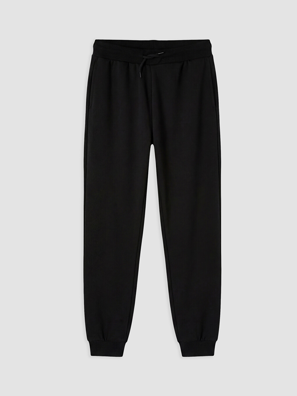 Siyah Kız Çocuk Beli Lastikli Jogger Eşofman Altı