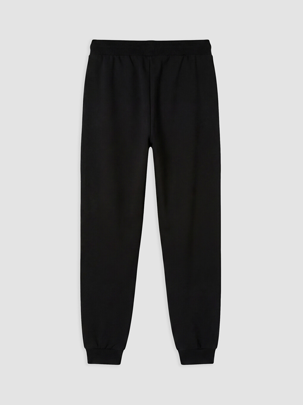 Siyah Kız Çocuk Beli Lastikli Jogger Eşofman Altı-1