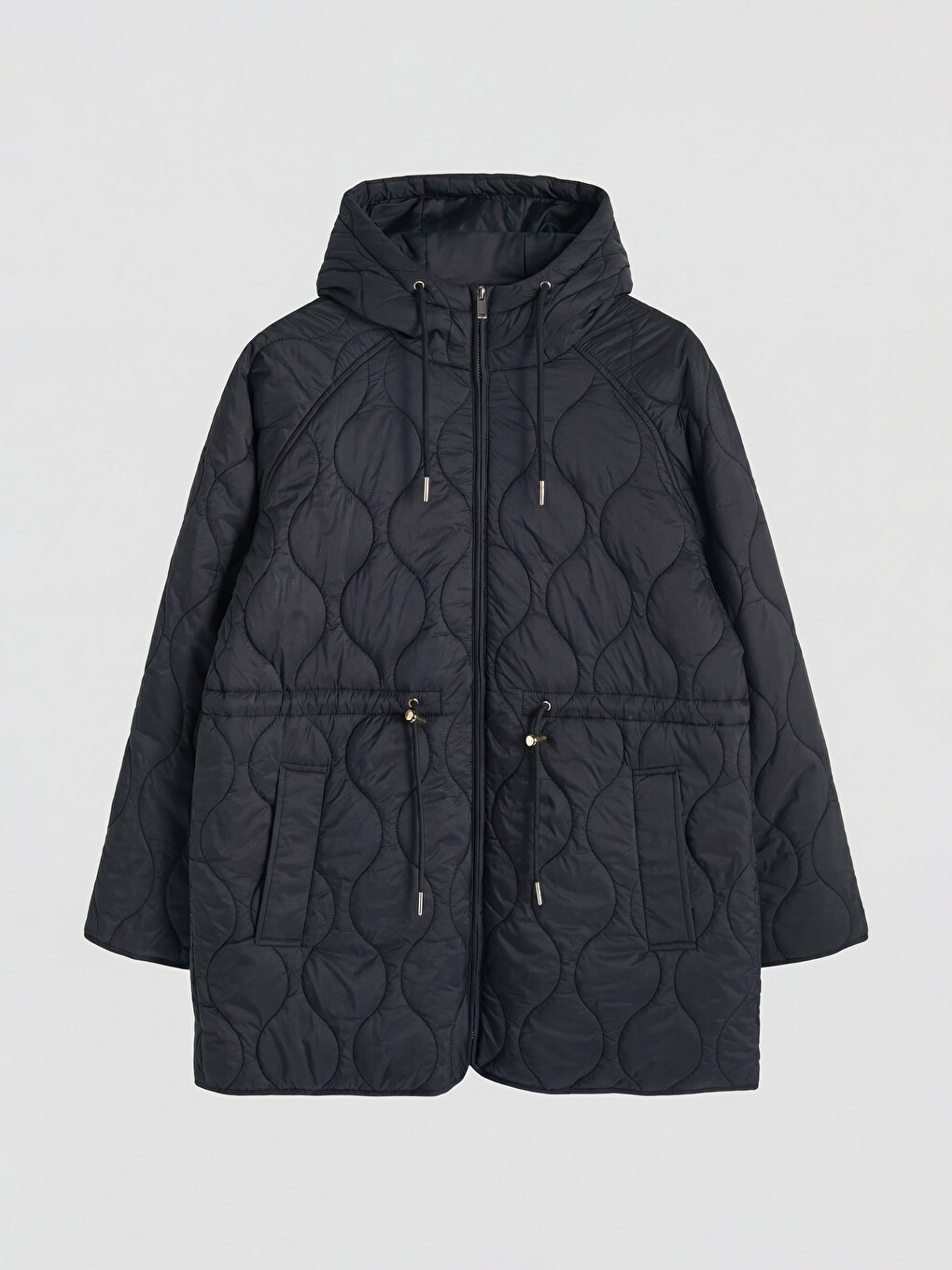 Hooded Quilted Women's Puffer Coat-3