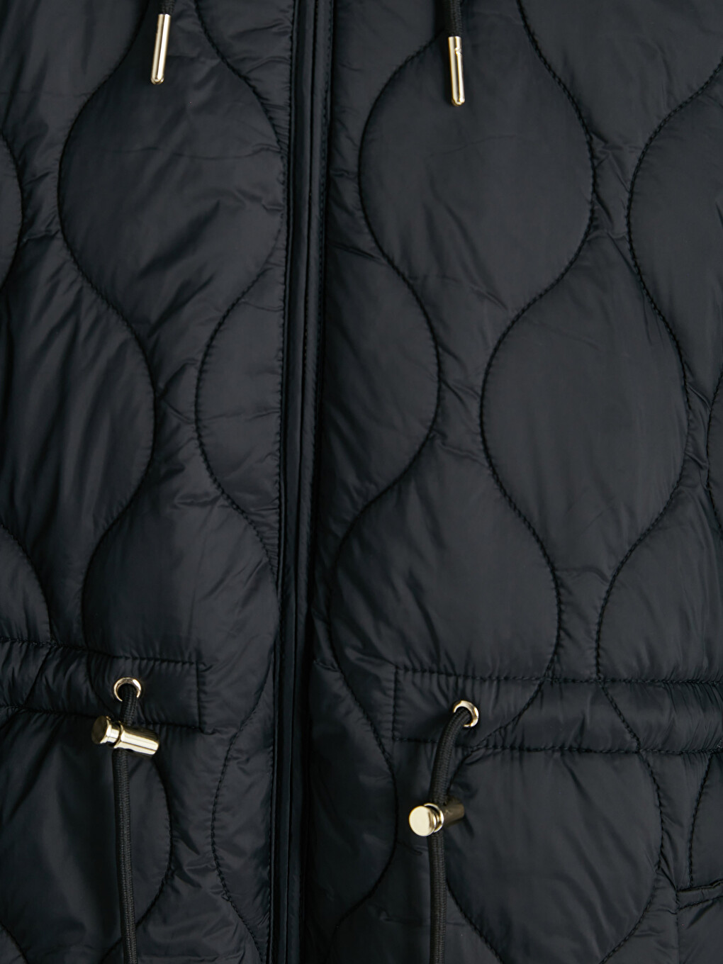 Hooded Quilted Women's Puffer Coat-5