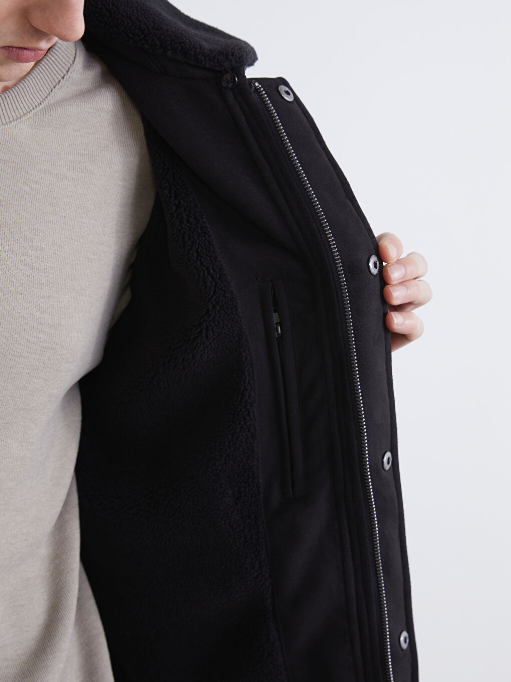 معطف أسود رجل-3