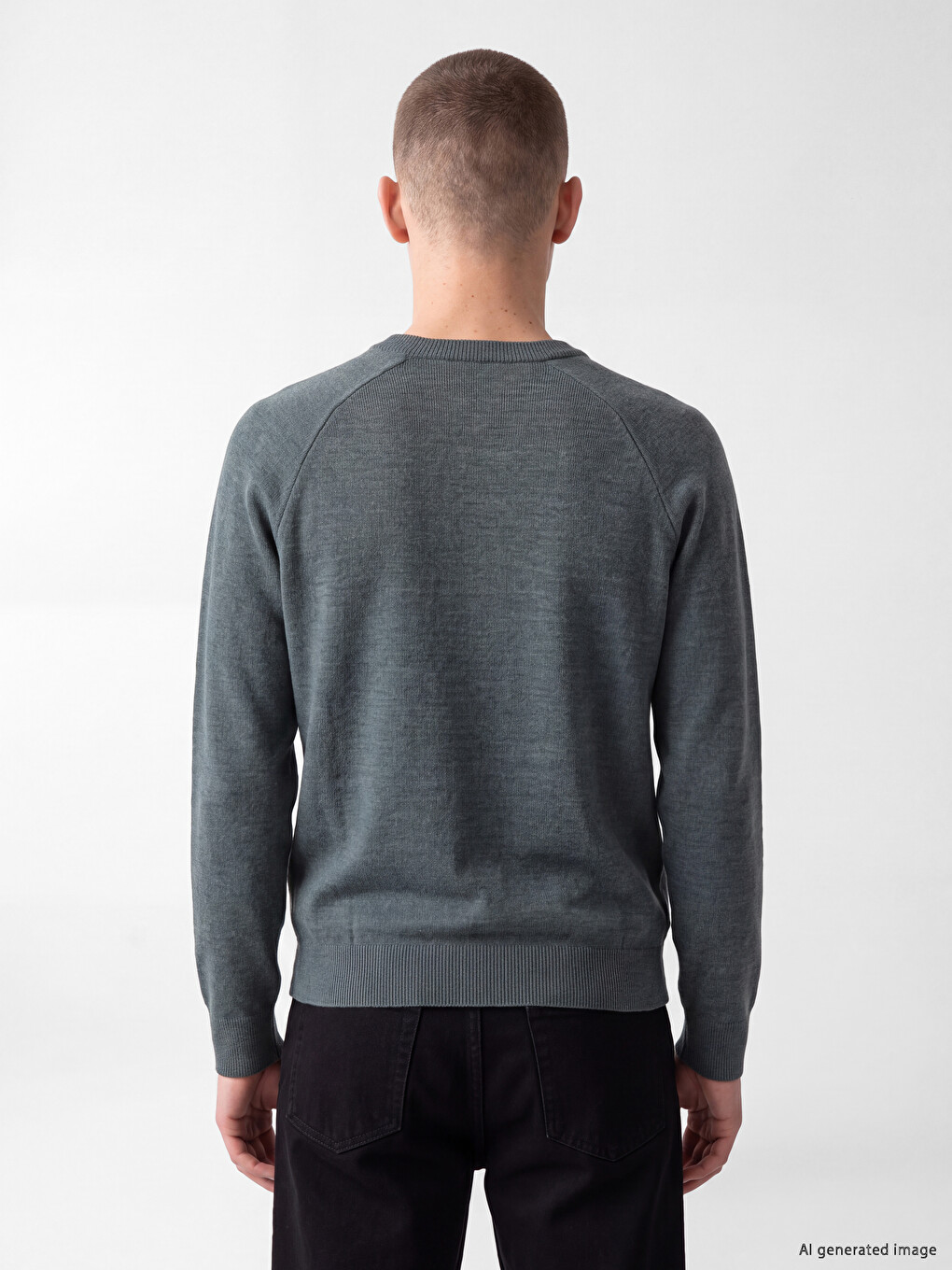 Crew Neck Men's Knitwear Sweater-3