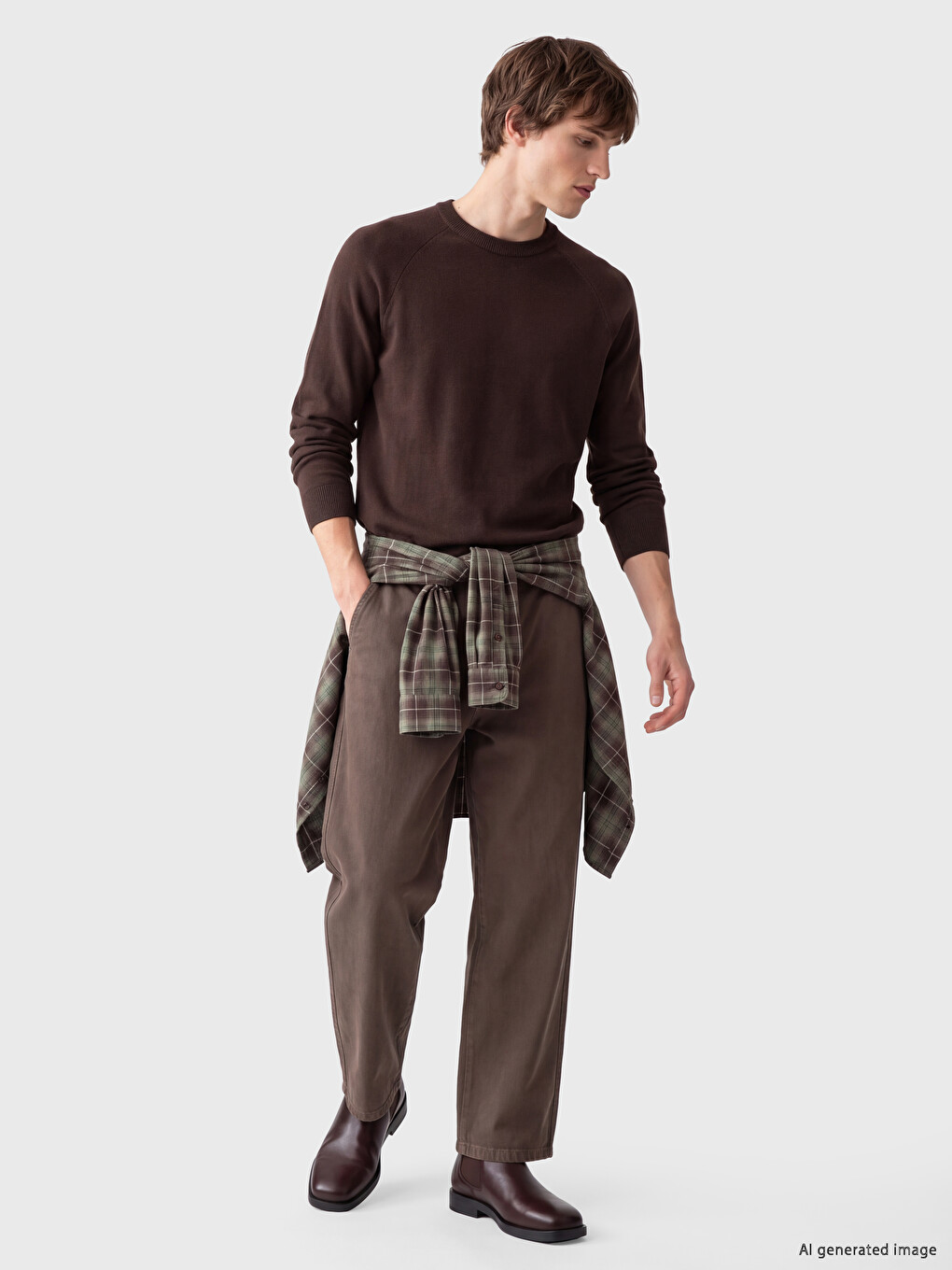 Crew Neck Men's Knitwear Sweater-1