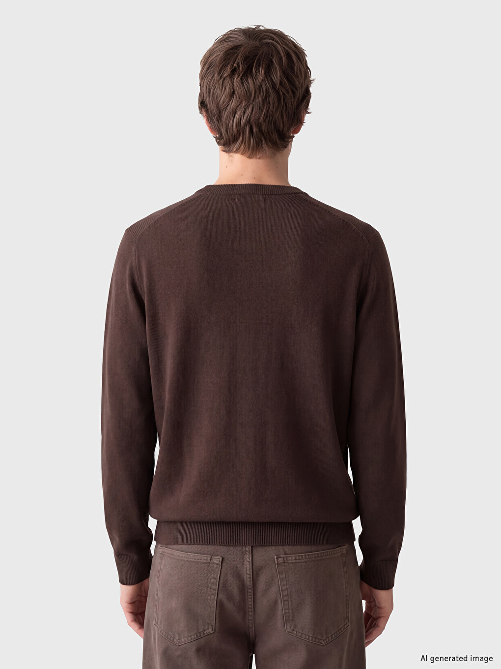 Crew Neck Men's Knitwear Sweater-3
