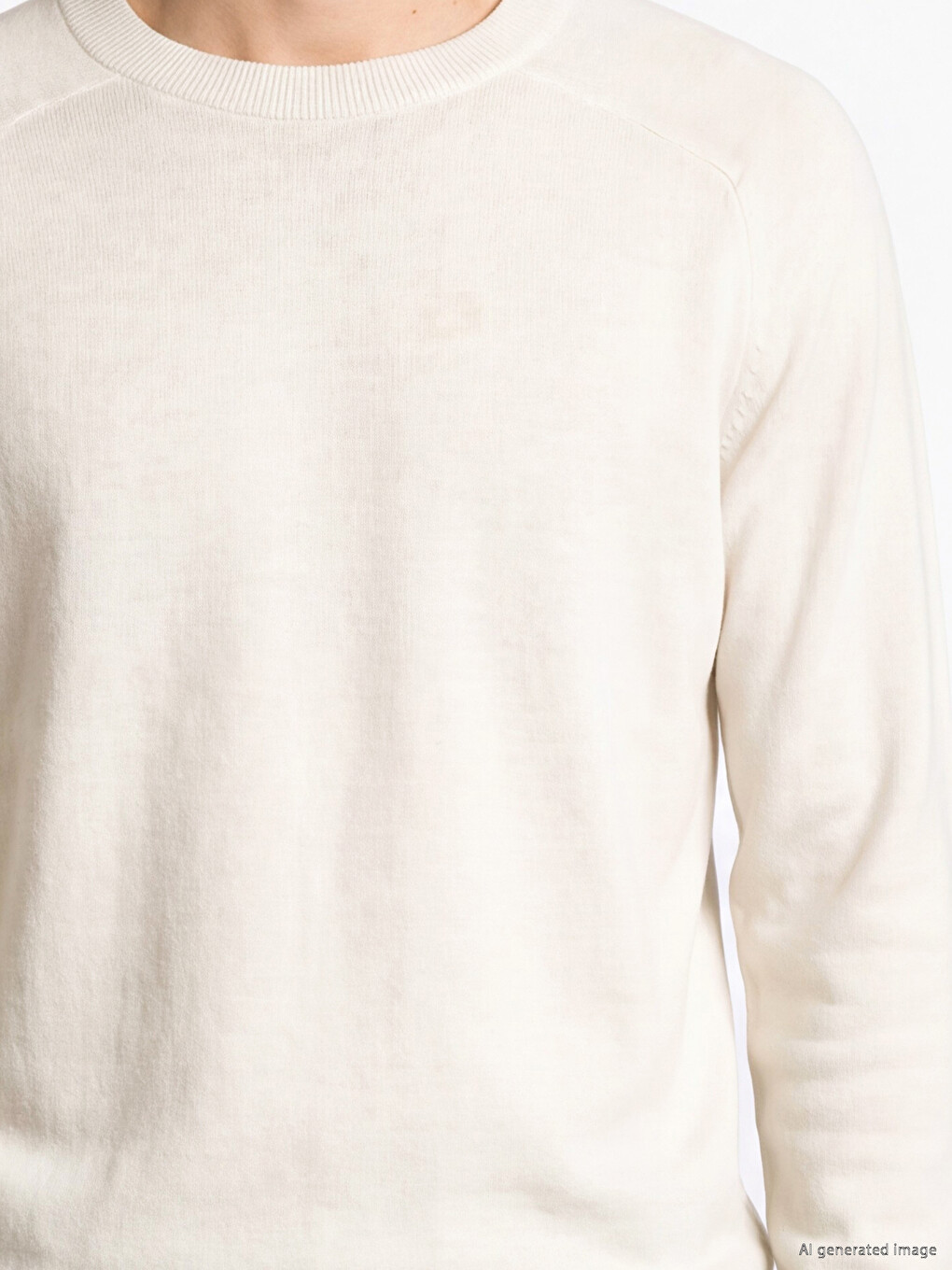 Man Beige Sweater-2