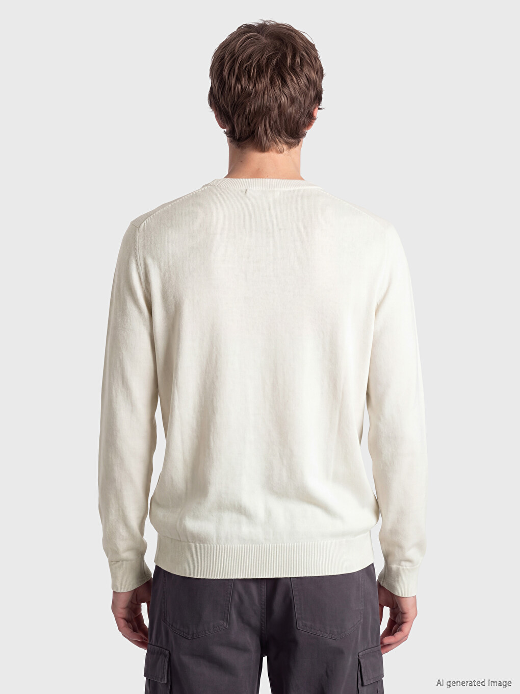 Man Beige Sweater-3