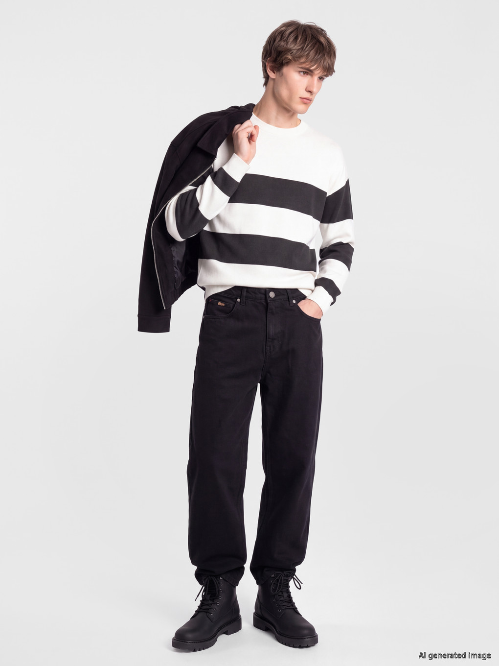 Man Anthracite Sweater-1