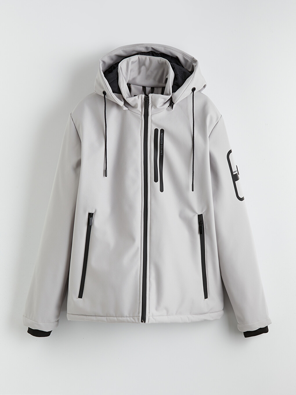Bej Regular Fit Erkek Şişme Mont-5