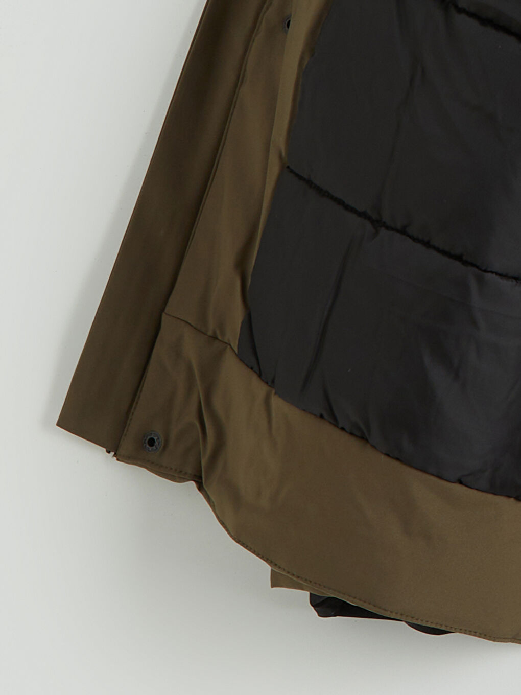 Bej Standart Kalıp Kapüşonlu Erkek Mont-8