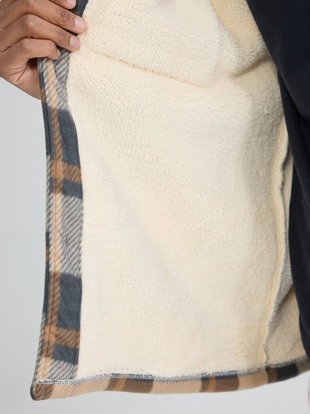 Man BEIGE Overshirt-3