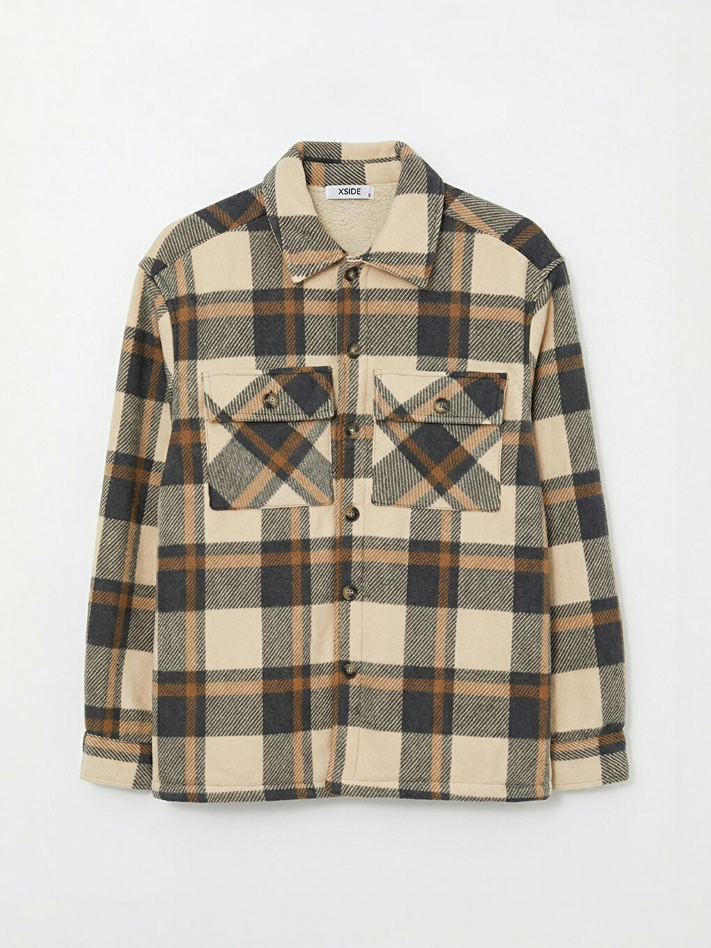 Man BEIGE Overshirt-5