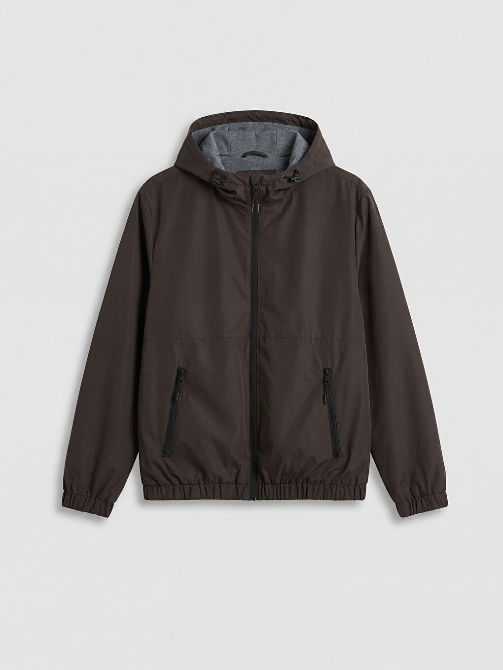 Man Brown Raincoat-4