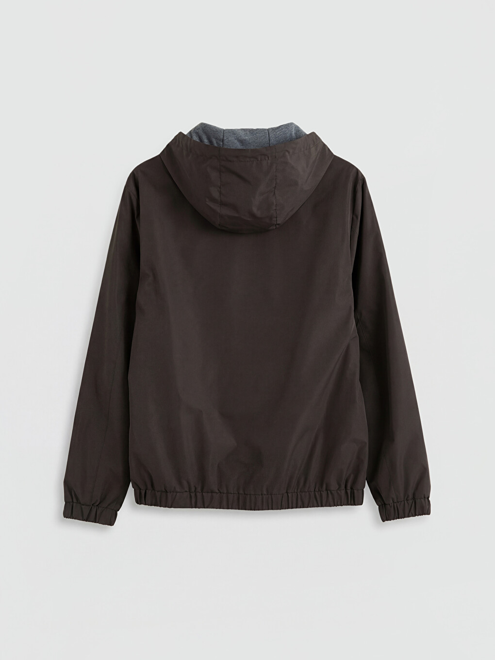Man Brown Raincoat-5