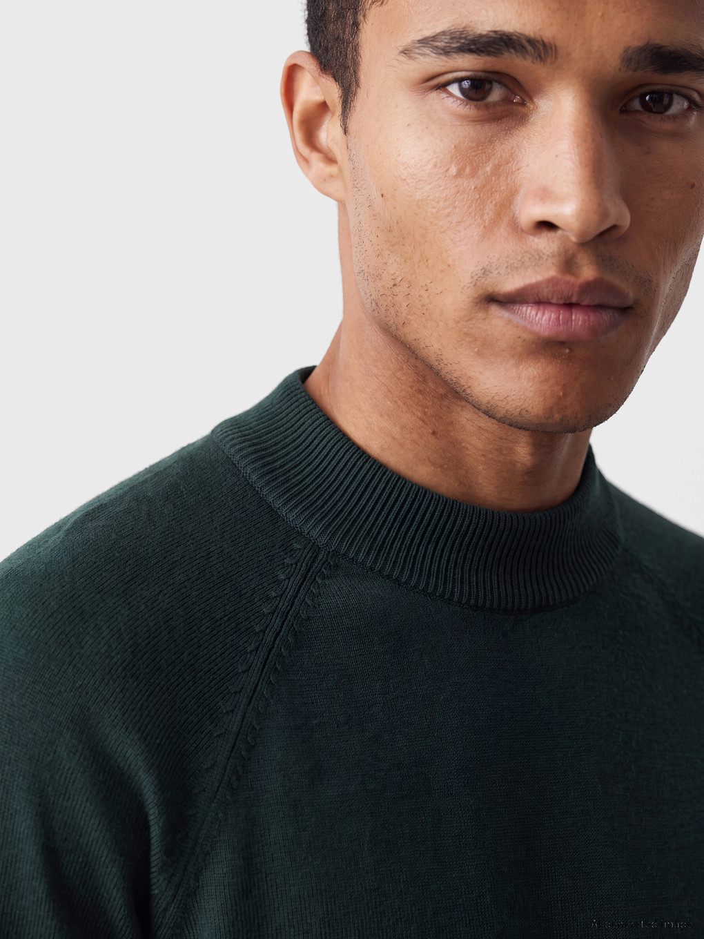Mock Neck Men's Knitwear Sweater-2