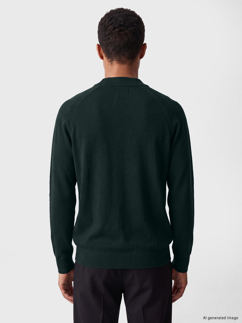 Mock Neck Men's Knitwear Sweater-3