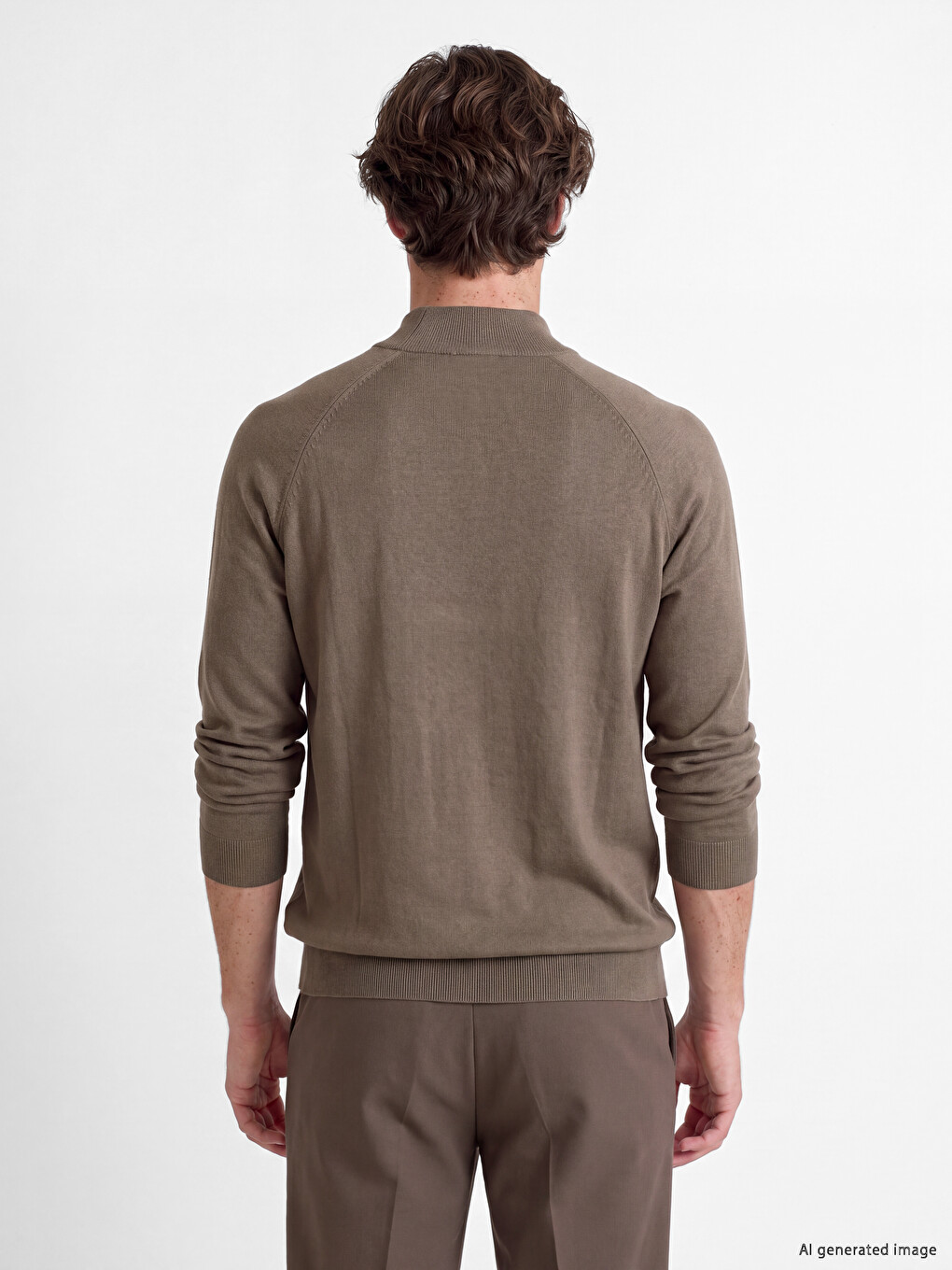 Mock Neck Men's Knitwear Sweater-3