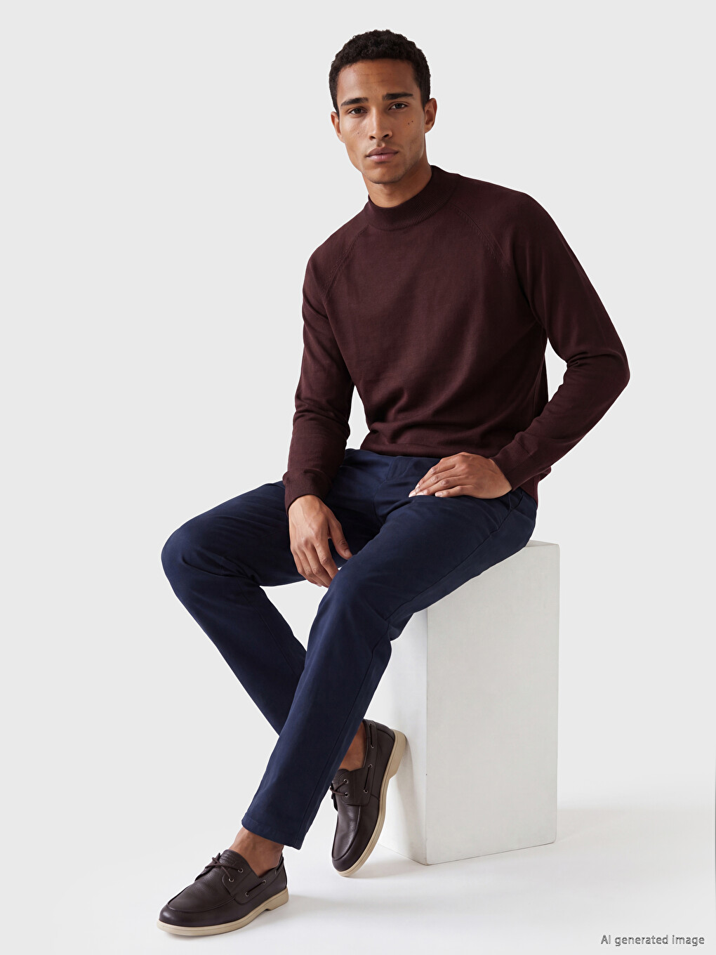 Man Bordeaux Sweater-1