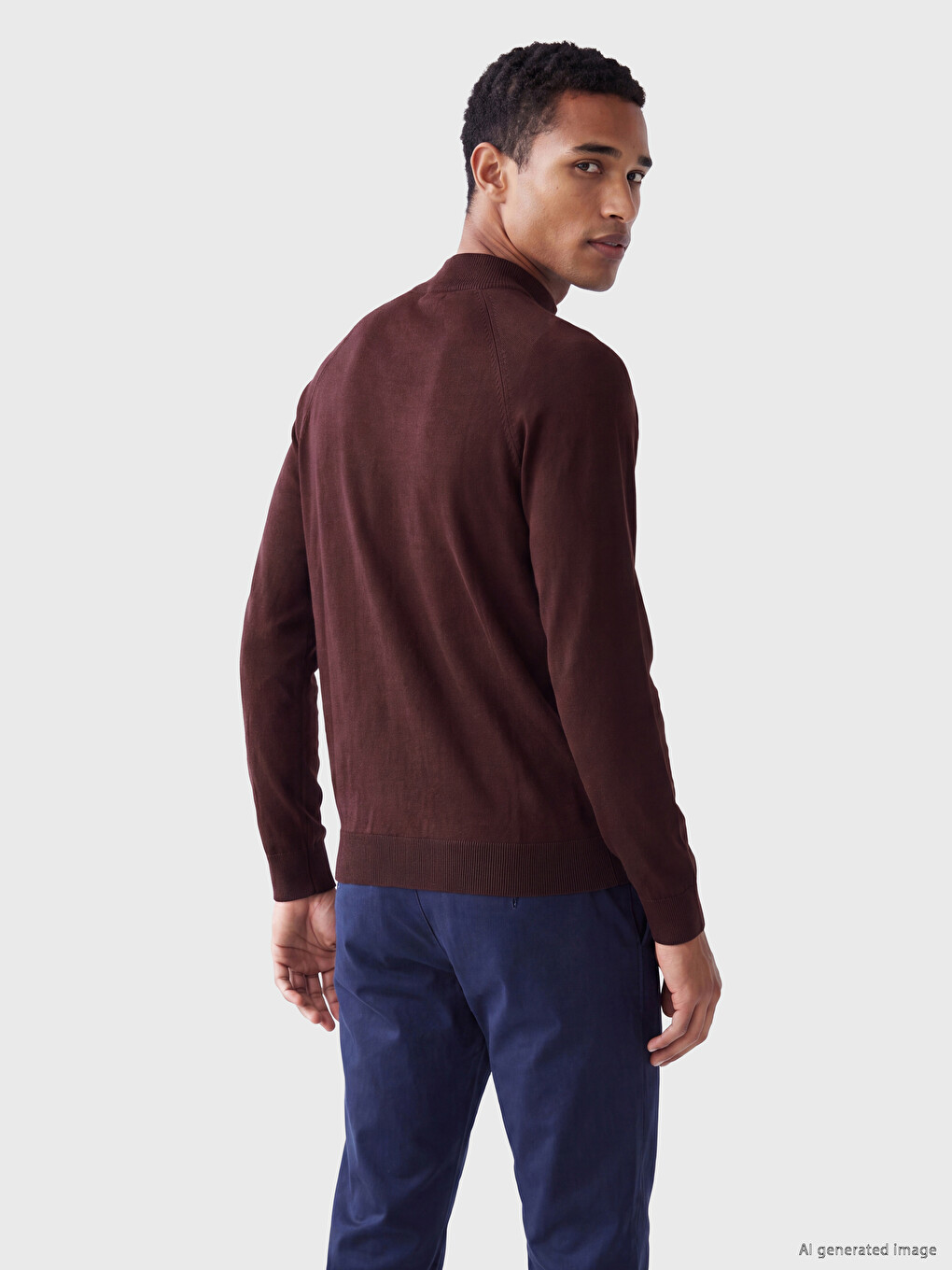 Man Bordeaux Sweater-2