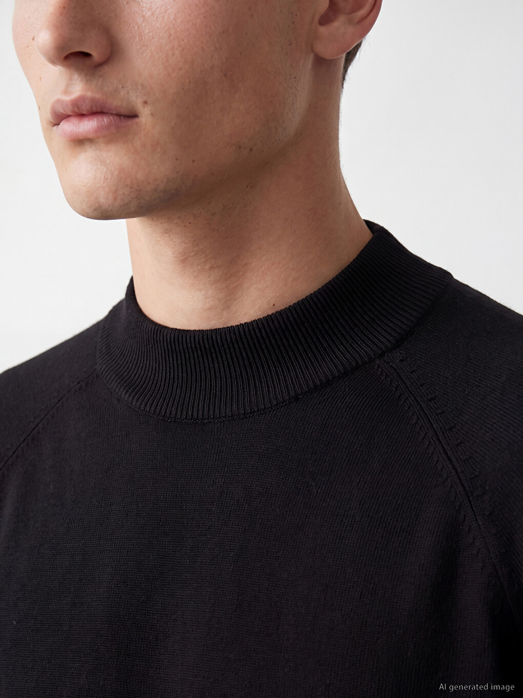 Man Black Sweater-2