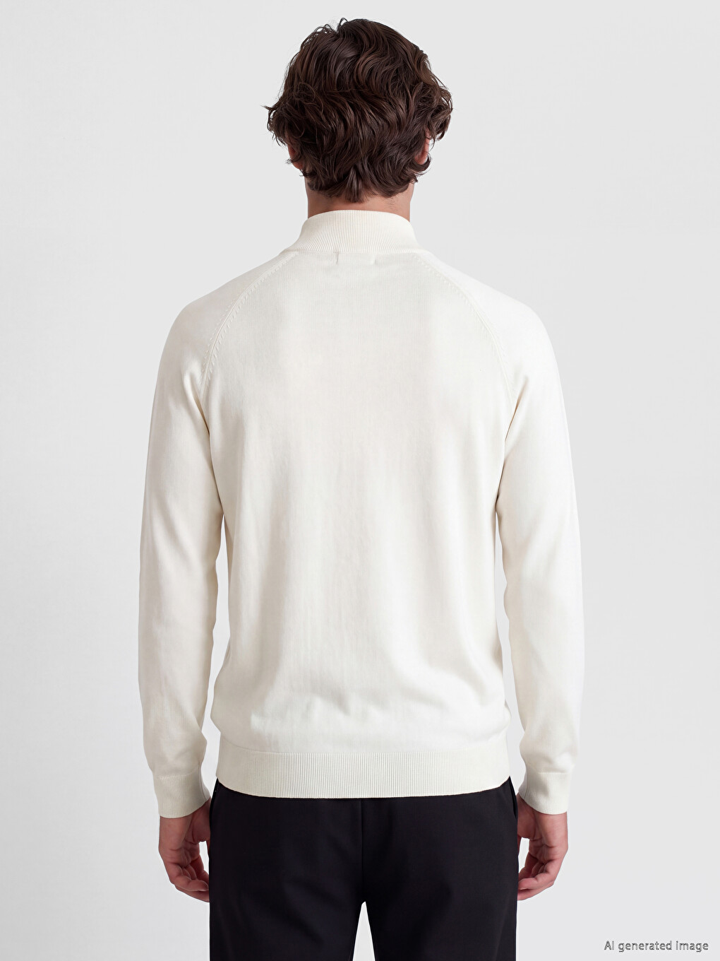 Mock Neck Men's Knitwear Sweater-3