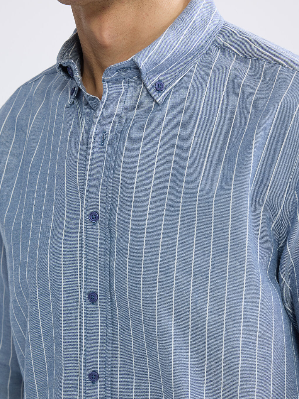 Раираната риза с обикновена кройка-2