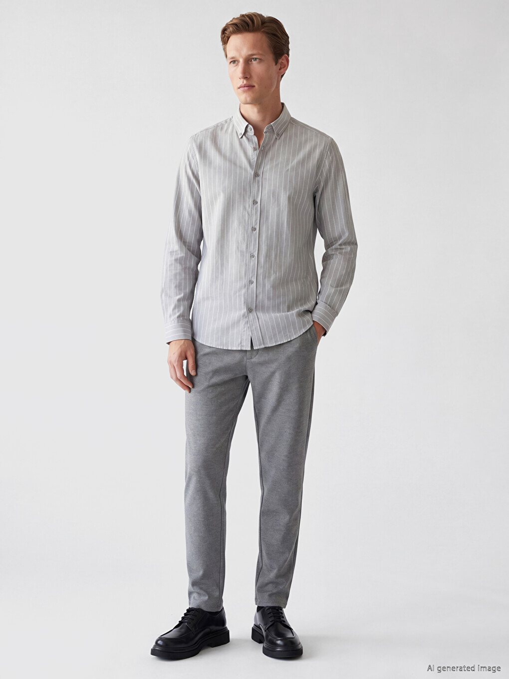 Man Grey Shirt-1