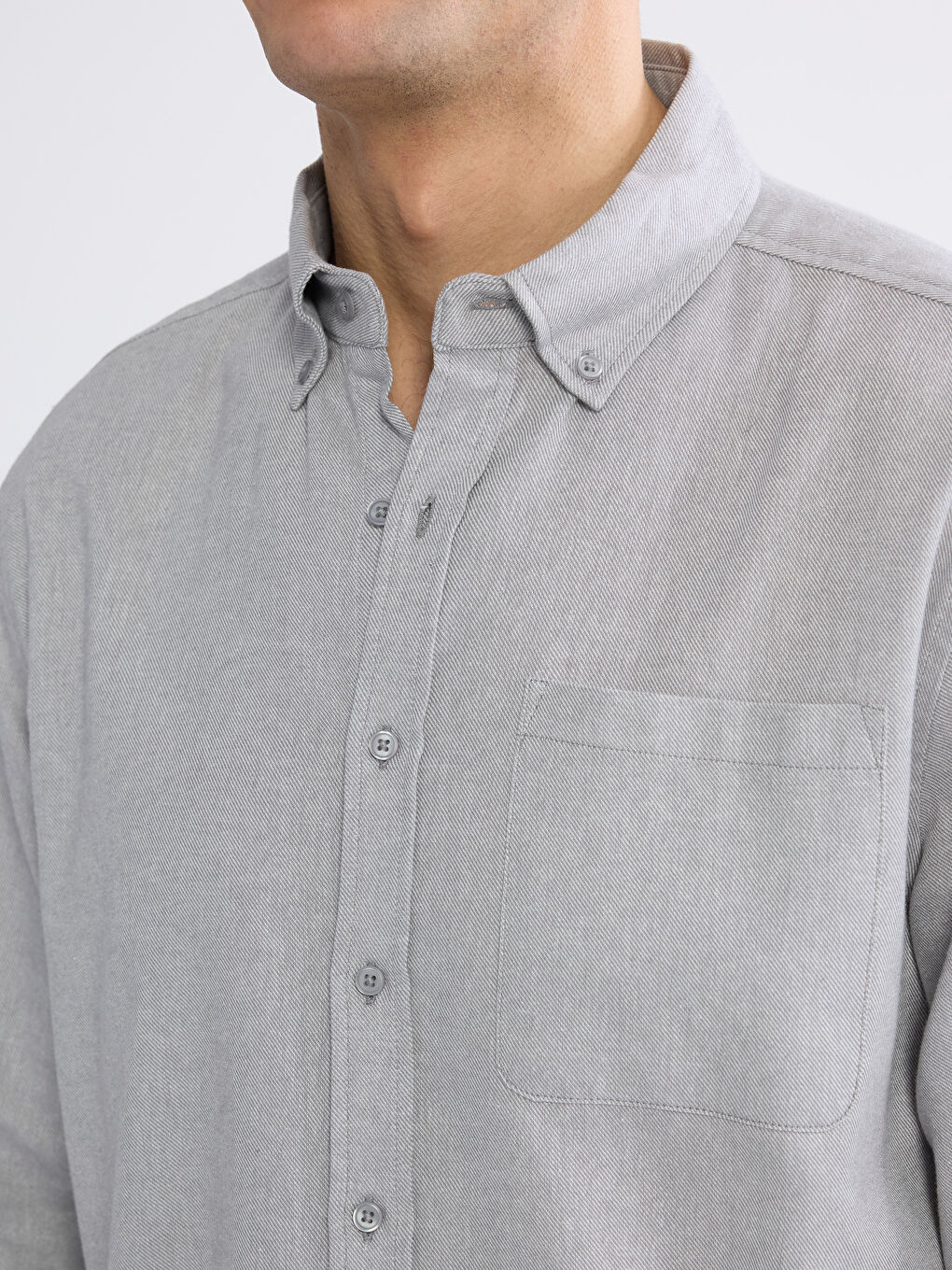 قميص رمادي رجل-2