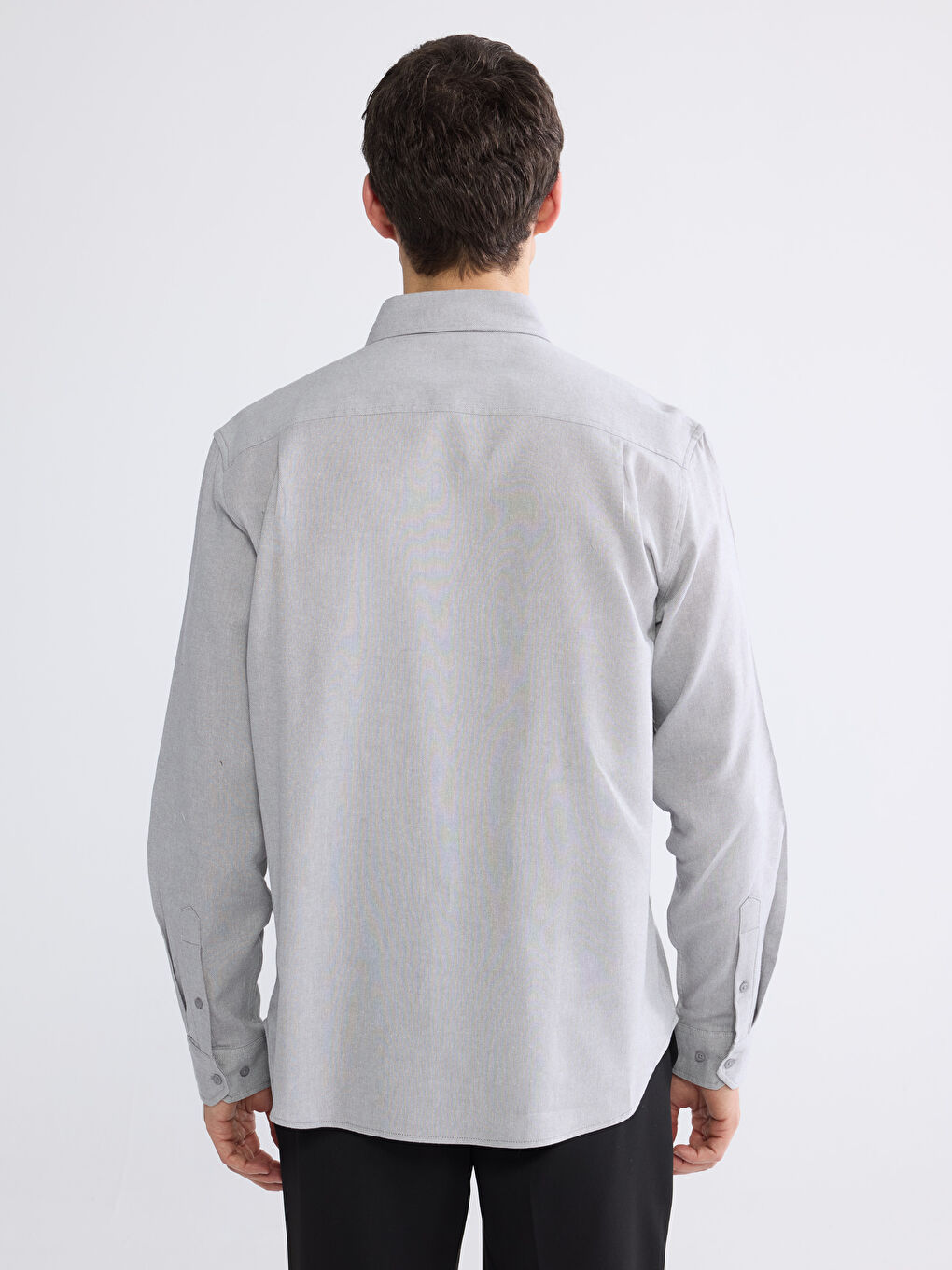 قميص رمادي رجل-3