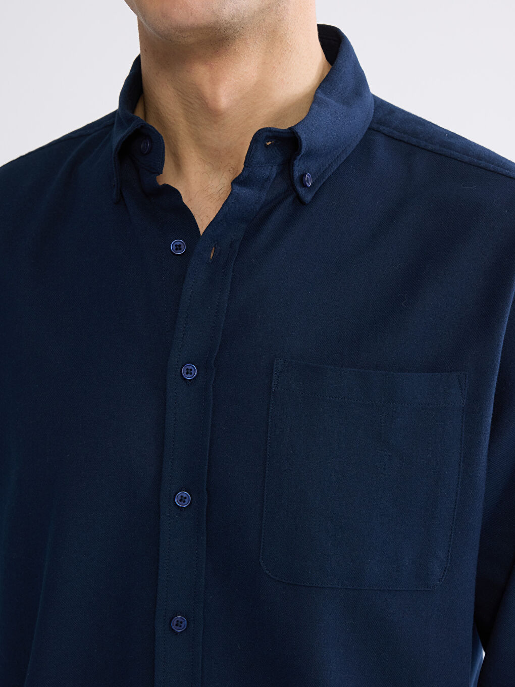 Men's Regular Fit Gabardine Shirt-2