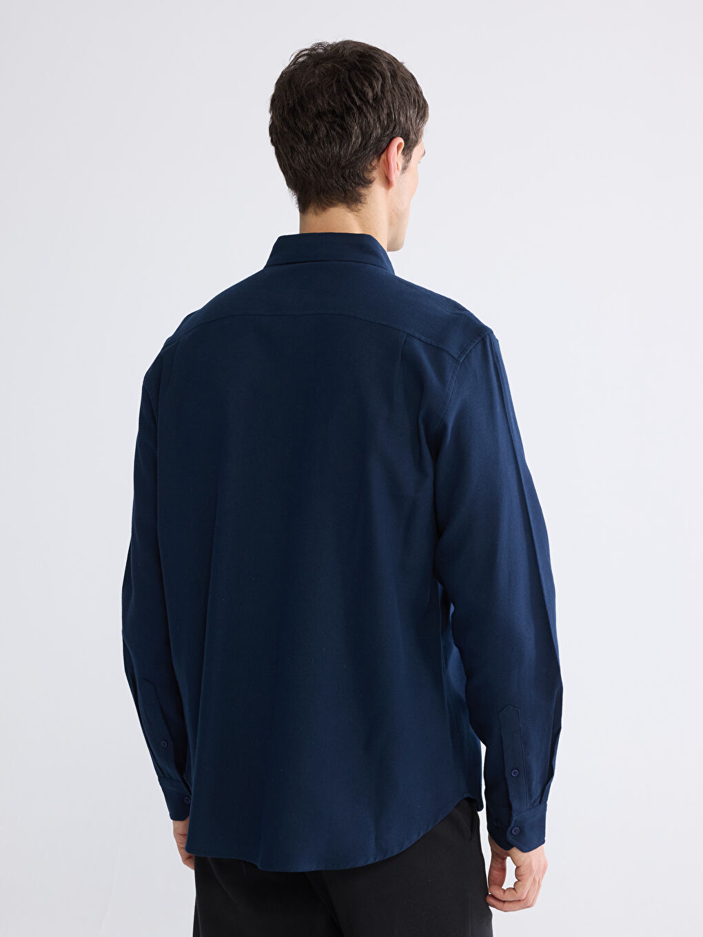 Men's Regular Fit Gabardine Shirt-3