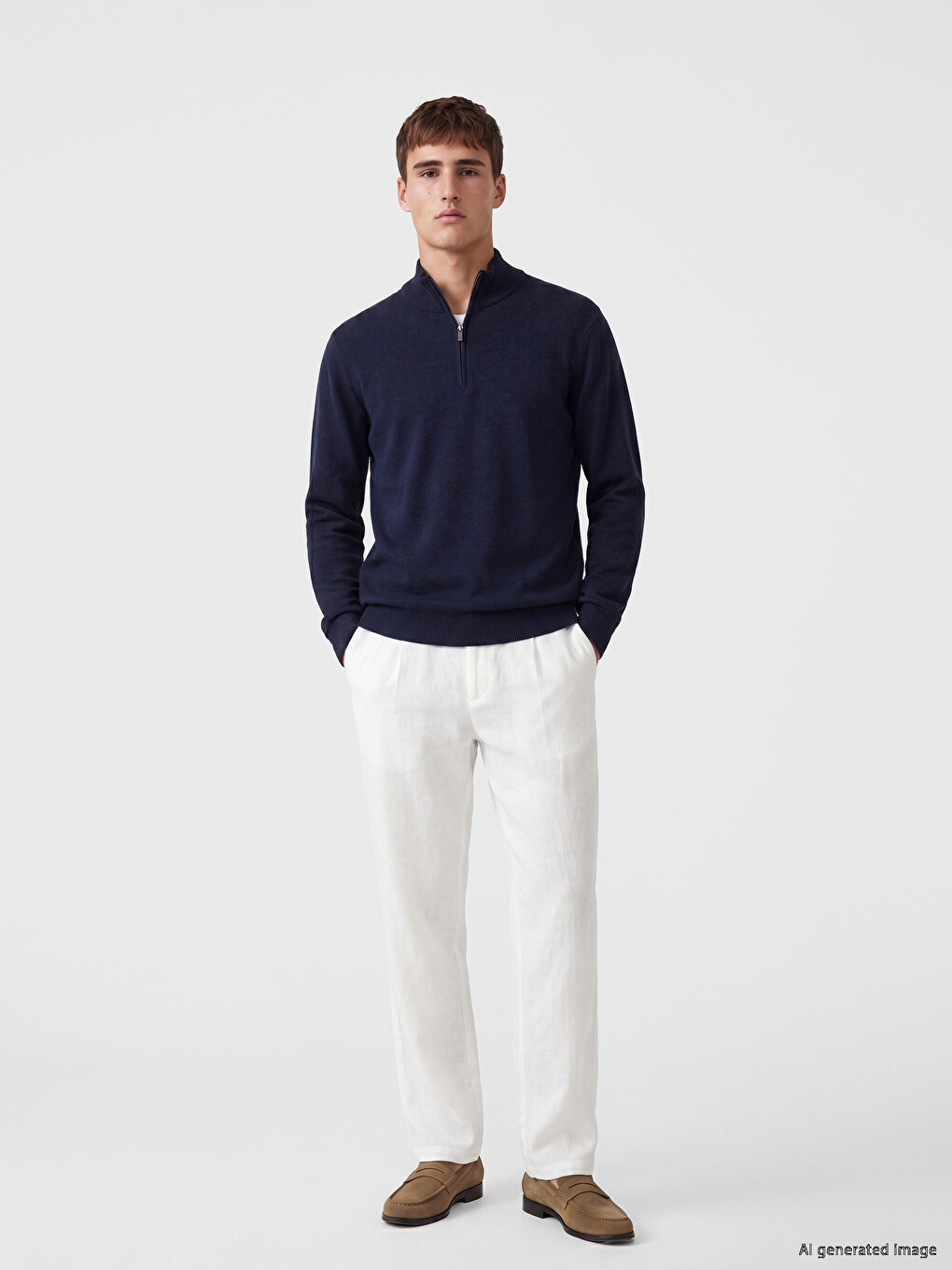 Man Navy Sweater-1