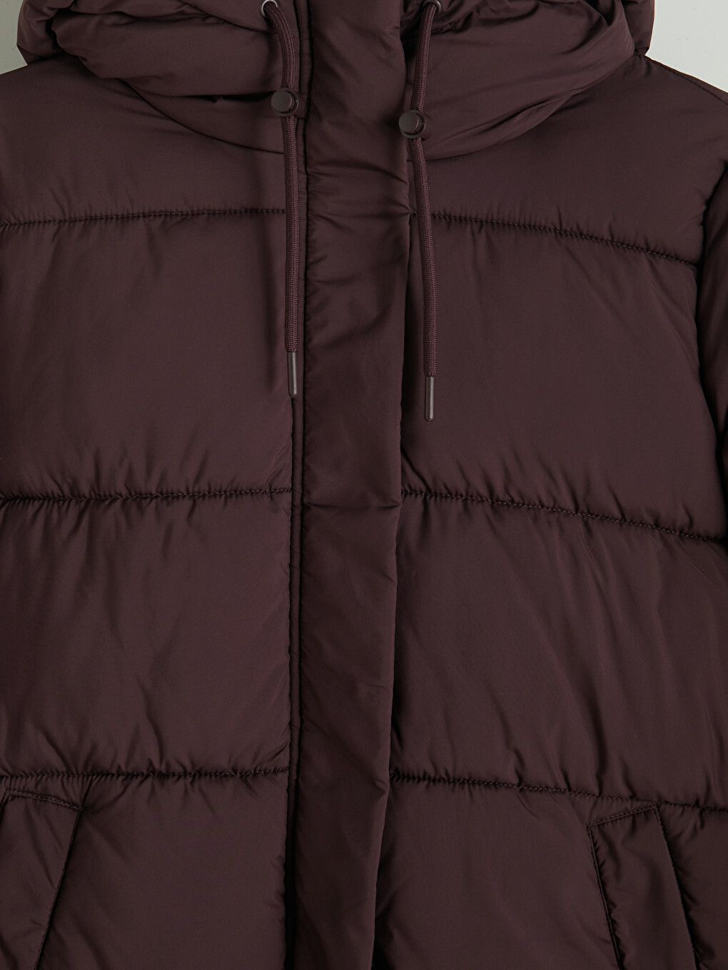 Femër Ngjyre Kumbull Pallto Puffer-6